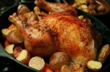 Csirke narancs sütőben recept fotókkal és értékelés (például a sült csirkét a sütőbe) Csirke narancs sütőben recept fotókkal és vélemények