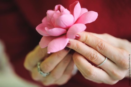 Lepim gardénia virág polimer agyag - Fair Masters - kézzel készített, kézzel készített