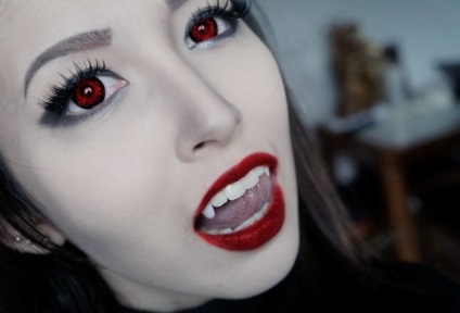 Smink Halloween otthon vámpírok dyavoitsa, web, Dracula, fotók és videó oktatóanyagok