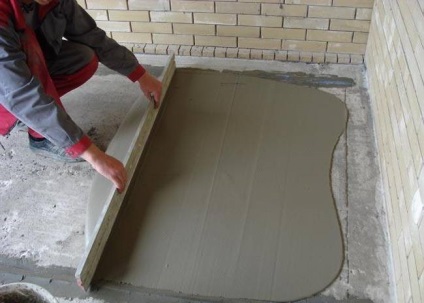 Gépesített betonaljzat (fotó és videó) (gépesített esztrich) Gépesített betonaljzat (fotó és videó)