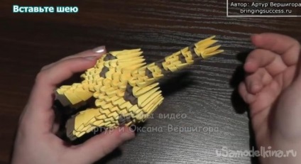 Moduláris origami zsiráf