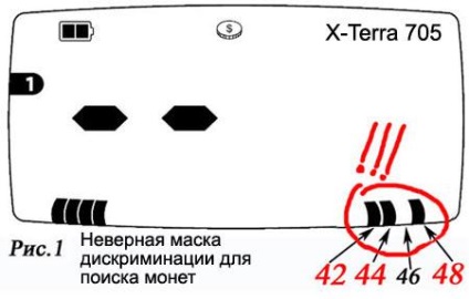 Beállítása az érzékelő x-terra 705 keresni ritkaságok, kincsek, érmék