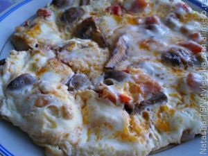 Rántotta gombával és paradicsommal (recept fotó) Rántotta gombával és paradicsommal