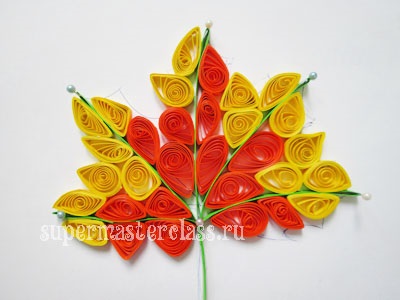 Autumn quilling workshop a leveleken, mesterkurzusokon kézimunka (körülbelül a centrális véna) Autumn quilling workshop a leveleken, mesterkurzusokon kézimunka