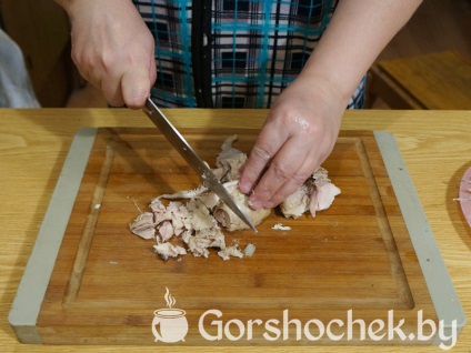 French Open torta „Kish Loren” csirkével és gombával (lépésről lépésre recept fotókkal)
