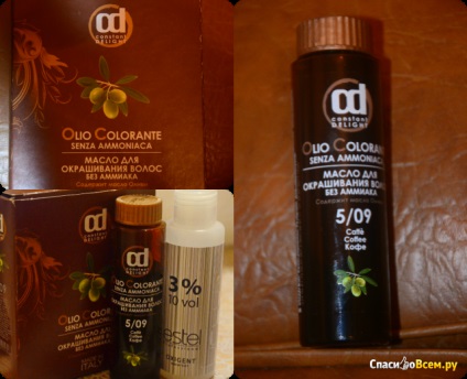 Részletek a hajfestés olaj ammónia nélkül állandó öröm olio colorante árnyékban 5