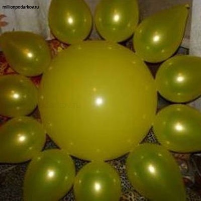Gyártmányok léggömb „V” fényképes utasítások (23cm sárga) Gyártmányok léggömb „V” fényképes útmutató