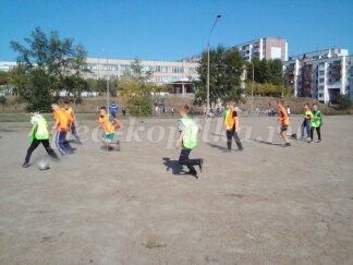 Versenyeken labdarúgó diákok körében 5-6 osztály