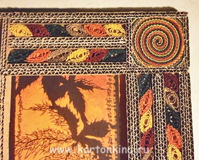 Keret karton őszi színek (frame) Frame kartonból őszi színek