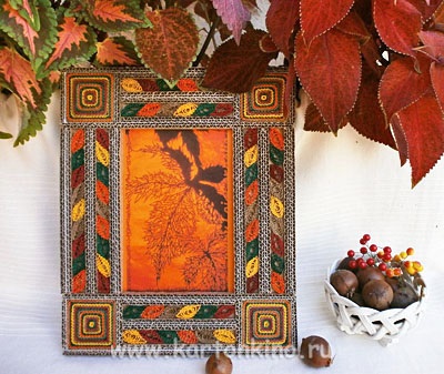 Frame kartonból őszi színek