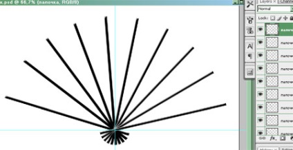 Rajz ecsetek egy női rajongó (ventilátor) Döntetlen női rajongó a Photoshop