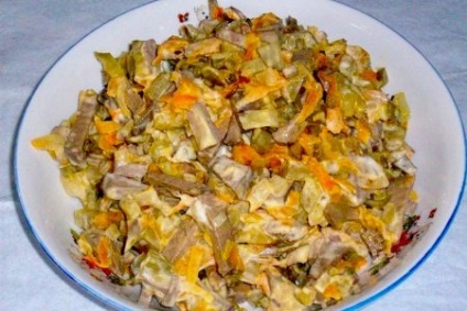 Saláta „Obzhorka” - receptek képekkel (saláta Obzhorka) Saláta „Obzhorka” - receptek képekkel