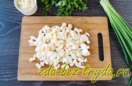 Fűszeres csirke saláta recept egy fotó
