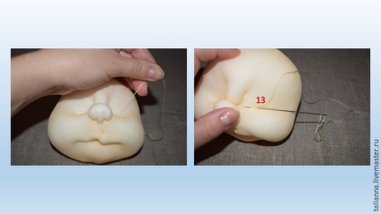 Hozzon létre egy „cukorka ajkak” A babákhoz technikája „szobrászati ​​textil”