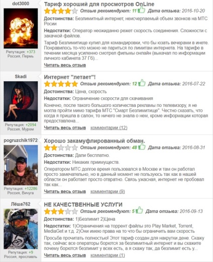 Rate okos bezlimitische MTS (Krasnodar) Értékeld okos bezlimitische MTS