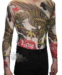Tattoo póló imirtatsiey tetoválással, tetoválás T-shirt, póló testi dísz - (tetoválás T-shirt) Tattoo póló imirtatsiey tetoválással, Tattoo póló, T-shirt a testi dísz -