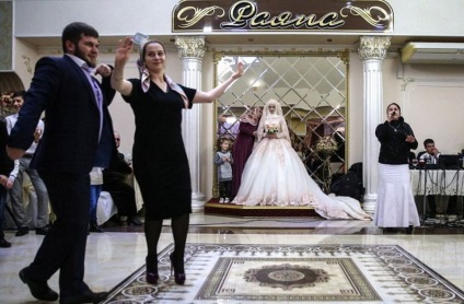 A hagyományos csecsen esküvő Groznijban