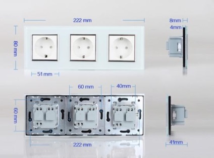 Triple Outlet belső (female) Triple foglalat belsejébe
