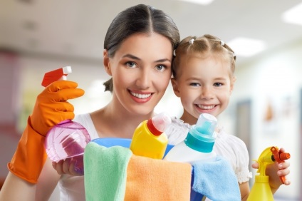 Tisztítás gyermekek szórakoztató és hasznos