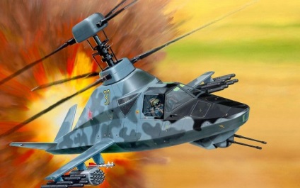 Hatás magyar helikopter Ka-58 Fekete szellem