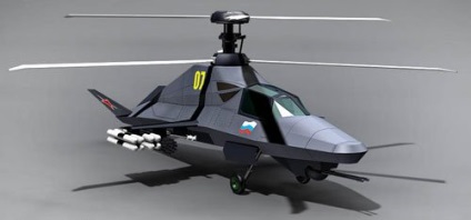 Hatás magyar helikopter Ka-58 Fekete szellem
