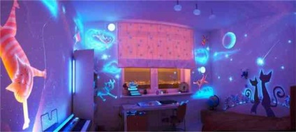 UV festék láthatatlan lumineszcens bevonattal, a használati utasítást, videó és fotók