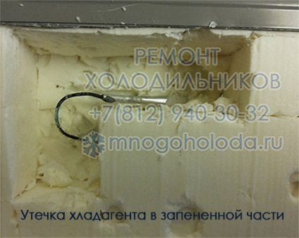 Hűtőközeg szivárgása a hűtőszekrényből aláírja freon szivárgás