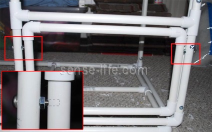 Madárház a kezüket a műanyag csövek (fegyver) Madárház a kezüket a műanyag csövek