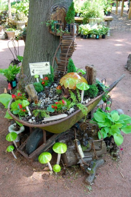 20 Fairy mini-kertek, hogy lehet elrendezni a kertben
