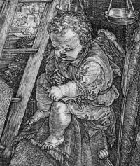Albrecht Dürer metszet melankólia