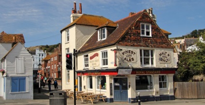 Angol város Hastings, a globális turizmus (Vasárnap Hétfő árak) Angol város Hastings, világturizmus