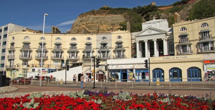 Angol város Hastings, a világ turizmus (High Street hely) Angol város Hastings, világturizmus