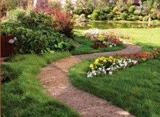 Angol kert telken saját kezét létre a festői táj