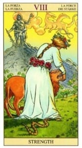 Arcana Tarot erő értéke a kártya, a belső jelentését