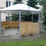 Gazebos és pavilonok a dohányzás (polikarbonát pavilon dohányzás) Gazebos és pavilonok dohányzásról