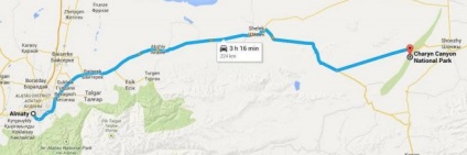 Charyn kanyon leírás, kirándulások, túrák, Almaty árak, hogyan juthatunk el oda (a kanyon) Charyn kanyon leírás, kirándulások, túrák, Almaty árak, hogyan lehet eljutni