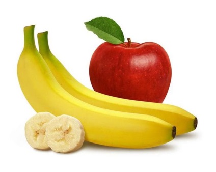 Mit tudsz tenni, banán és az alma, amelynek receptek
