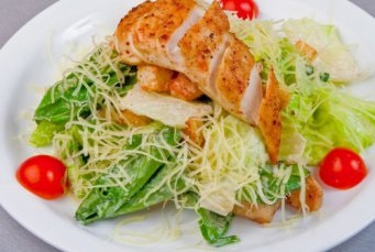 Diétás saláta recept - Caesar - csirkével