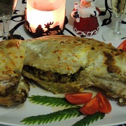 Töltött nyúl recept fotó (nyúl) Töltött nyúl recept egy fotó