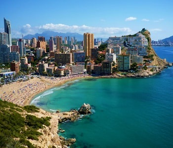A város Alicante és fő látványossága a leírások és fényképek
