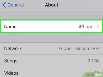 Hogyan változtassuk meg a nevét a iphone ios