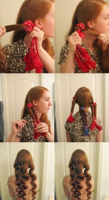 Hogyan szél a haját segítségével pólók 3 way fotókkal
