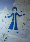 Hogyan kell felhívni a portré egy Snow Maiden ceruzával szakaszokban fényképpel (Snow Maiden) Hogyan kell felhívni a portré egy Snow Maiden ceruzával szakaszokban fotókkal