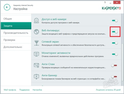 Hogyan kell helyesen konfigurálni a Kaspersky