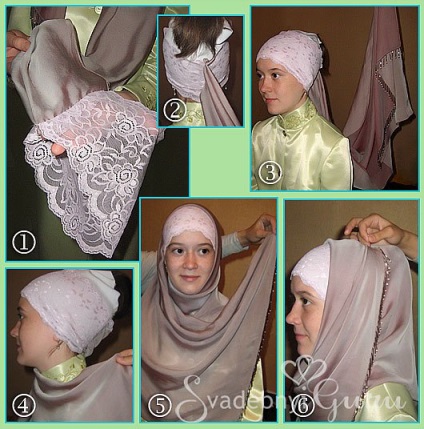 Hogyan lehet lekötni egy hidzsáb az esküvő és a Nikah, esküvő (módok kötni egy sálat) Hogyan lehet lekötni egy hidzsáb az esküvő és a Nikah, esküvő