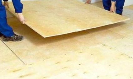 Hogyan tegyük a lemez egy fa padlón linóleum szerelés házban a régi padlót, telepítés
