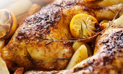 Főzni csirke citromos sütőben, főzés cikkek