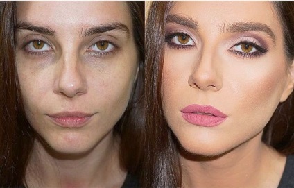 Hogyan kell használni a smink csökkentik a kép előtt és után az orr (display inline-block szélesség) Ahogy segítségével make-up, hogy csökkentse a képek előtt és után az orr