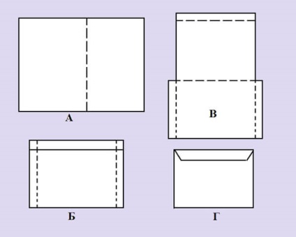 Hogyan készítsünk egy borítékot a papírt a kezét a különböző alkalmakkor