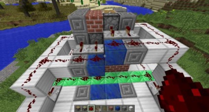 Hogyan készítsünk egy lift maynkraft - Minecraft (fehér, szürke, kék) Hogyan készítsünk egy lift maynkraft - Minecraft